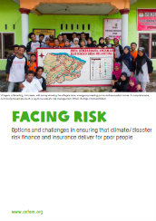 Facing risk: options and challenges in ensuring that climate/disaster risk finance and insurance deliver for poor people